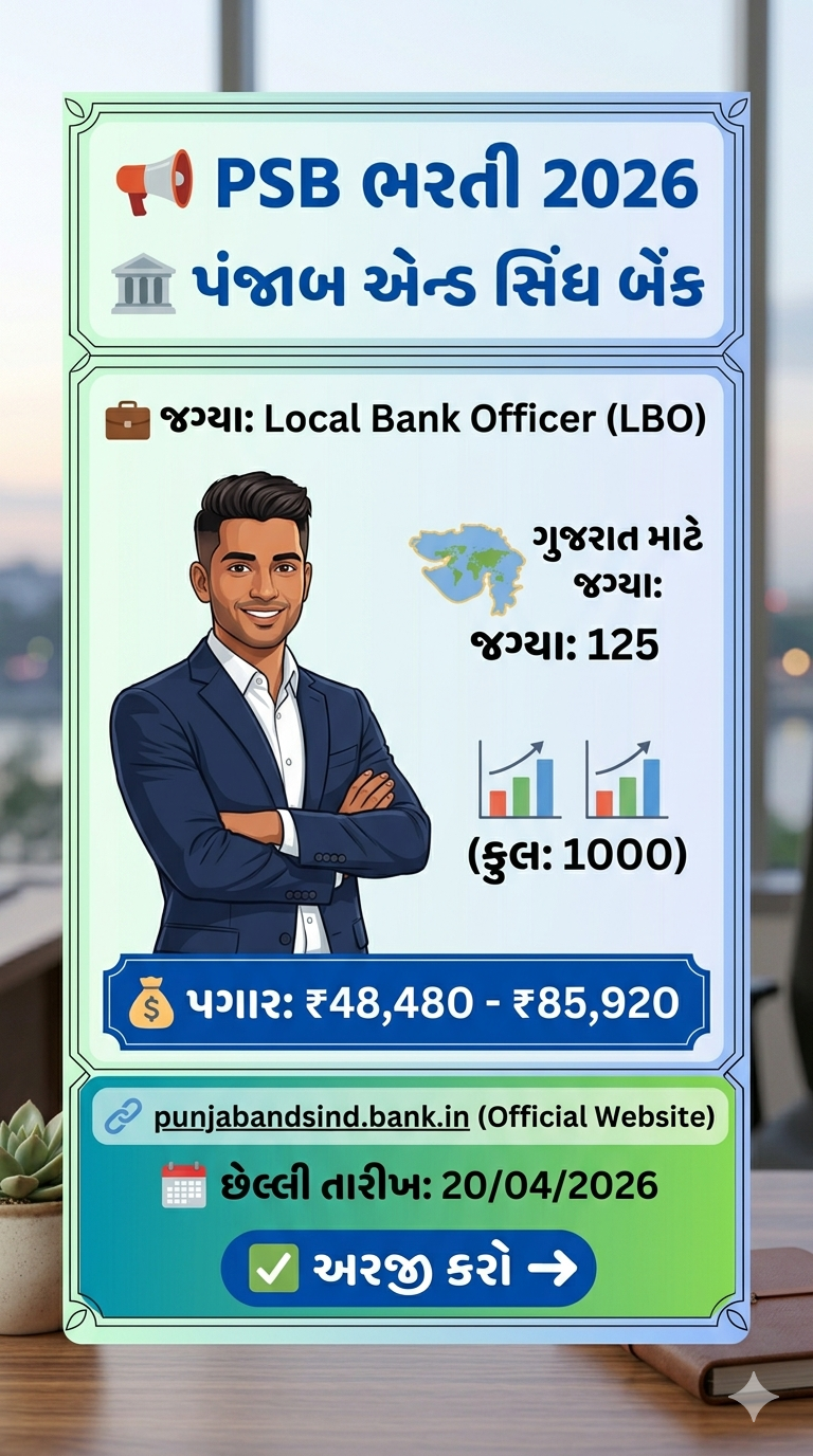 Punjab and Sind Bank LBO Recruitment 2026
