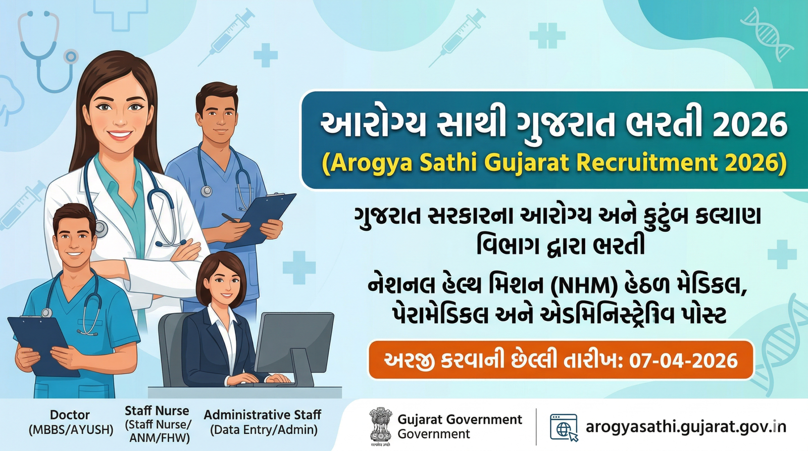 Arogya Sathi Gujarat Recruitment 2026