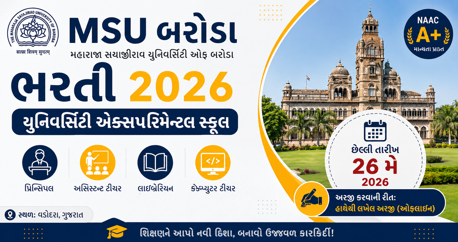 MSU Baroda Recruitment 2026