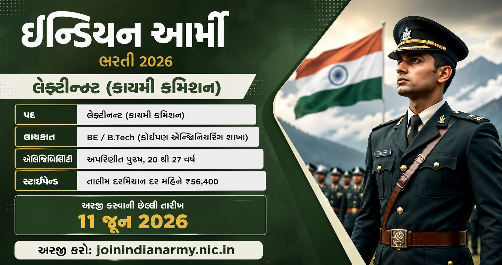 Indian Army TGC Recruitment